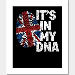 IT'S IN MY DNA British Flag England UK Britain Union Jack Posters and Art